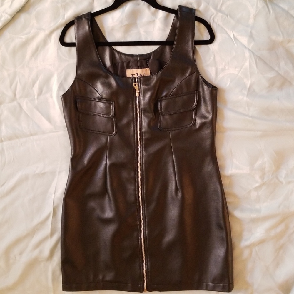 BLACK (PVC) DRESS